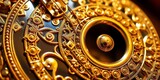Gleaming golden trumpet, intricate details, vibrant shine, musical instrument, texture, instrument