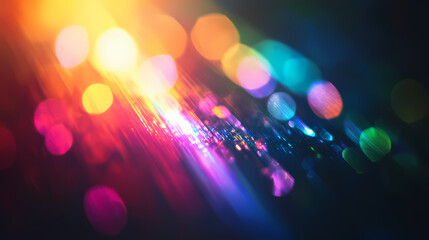 Wall Mural - blur colorful rainbow light
