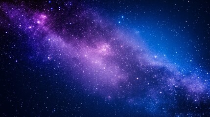 Wall Mural - stunning cosmic view showcasing a vibrant galaxy filled with stars and nebulae