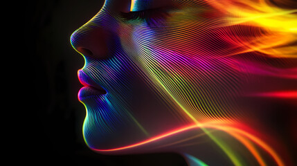 Wall Mural - abstract refraction distortion