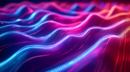 Wall Mural - abstract neon background