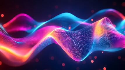 Wall Mural - abstract neon background