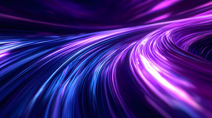 Wall Mural - flowing lines of vibrant light swirl in a dynamic pattern, creating a surreal visual experience in a