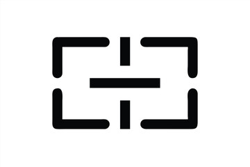 Wall Mural - Minimalist vector illustration of a logo design concept