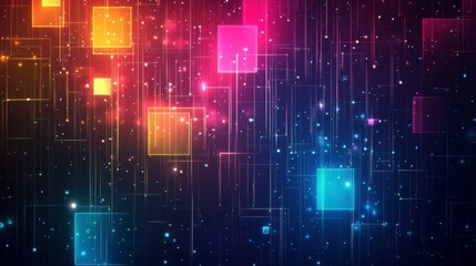 Abstract digital network graphic background