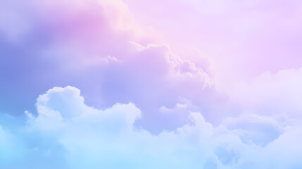 Wall Mural - A delicate gradient background blending from soft lavender to light sky blue, creating a peaceful and dreamy visual. Dreamy Illumination. Illustration