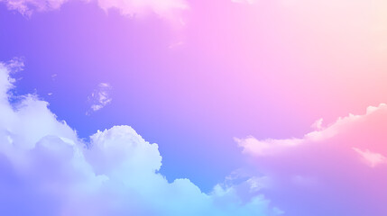 Wall Mural - A delicate gradient background blending from soft lavender to light sky blue, creating a peaceful and dreamy visual. Dreamy Illumination. Illustration