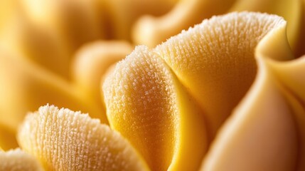 Fototapete - Close up view of sliced banana halves showcasing intricate textures and details against a soft blurred background