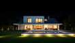 © Go - Moderne Villa am Abend , with white tonespng