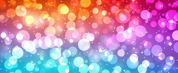 Wall Mural - vibrant, colorful fireworks burst in an abstract design, creating an explosion of joy and festive en