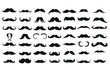 © MdNazmul - collection of mustaches silhouette