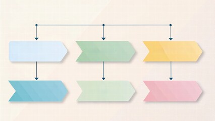 Colorful Flowchart Design for Presentations and Infographics
