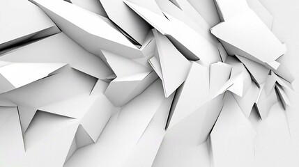 3D Geometric Origami Bird Illustration for Business Design and Wallpaper
