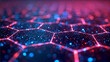© Feru - Futuristic Pink Blue Hexagons