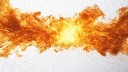 Wall Mural - glowing yellow smoke and star radiating outward in an abstract design with bright illuminations and 