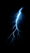 © Siasart Studio - Digital Illustration of a Blue Lightning Bolt Striking Downward on a Black Background,  Creating an Energetic and Dramatic Visual Effect.