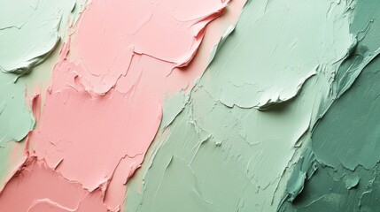 Wall Mural - an abstract colorful palette with rough textured brushstrokes displayed widely