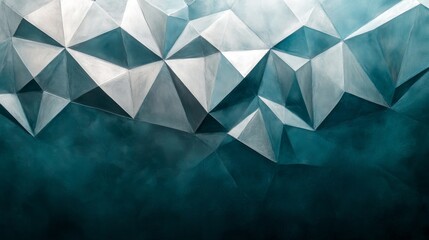 Wall Mural - the abstract geometrical design features multiple three dimensional shapes