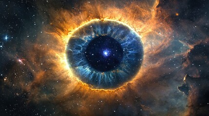Wall Mural - celestial eye in the universe revealing cosmic beauty and wonder