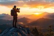 © Milana - Nature Photographer Capturing Landscape on Rocky Mountain Peak at Sunrise
