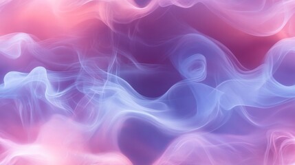 Wall Mural - abstract flowing smoke displays a blend of pink and purple hues