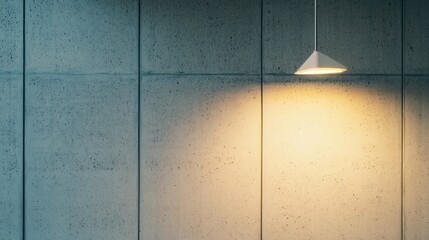 Poster - Minimalist work badge displayed against textured office wall under soft lighting for an elegant workplace atmosphere
