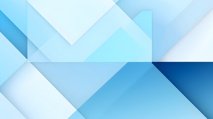 Wall Mural - modern flat abstract background with vibrant arctic blue geometric shapes and minimalist trendy desi