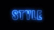 © MSTASMOTARA - Neon glowing style text effect, editable neon light text style isolated on black background.