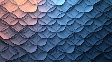 Wall Mural - geometric pattern design abstract background concept. abstract layered pattern in beautiful blue ton