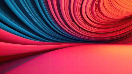 Wall Mural - 3d abstract art background idea. abstract swirl of vibrant colors creating a dynamic visual illusion