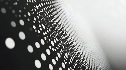 Black and white polka dot texture