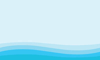 graphic design of ocean with turquoise waves on blue background