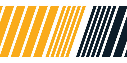 Wall Mural - abstract yellow and black geometric on white background. diagonal geometric shapes element. business