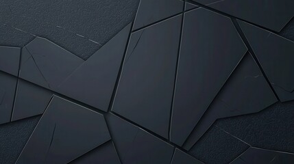 Wall Mural - textured dark surface with geometric fragmented pattern design