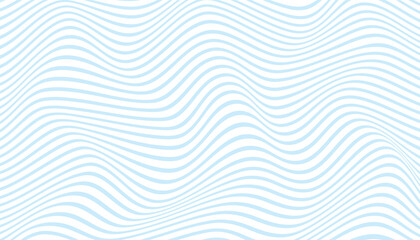 Leinwandbilder - Blue diagonal wavy lines seamless pattern. abstract liquid stripes background. distorted liquid wavy texture