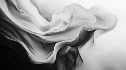 Wall Mural - modern abstract business backdrop with a soft white gradient and dynamic floating forms.