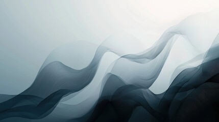 Wall Mural - modern abstract white background with dynamic curves and futuristic business vibes.