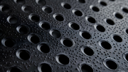 Black bumpy mesh texture
