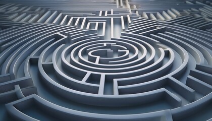 abstract three dimensional maze design with nobody, creating a pattern template background