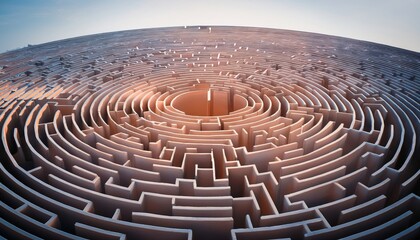 abstract three dimensional maze design with nobody, creating a pattern template background