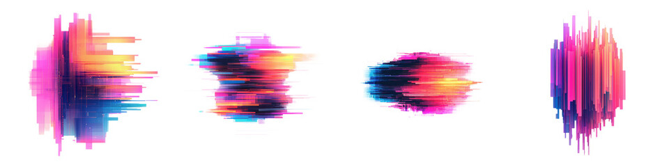 Wall Mural - mesmerizing abstract art compositions that showcase a fluid dynamic and energetic display of colors 
