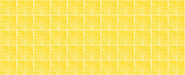 yellow pattern background square line hand drawing