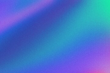 Aufkleber - Iridescent gradient texture in shades of purple, blue, green. Modern 2000s, Y2K style, holographic glow, smooth blend. Use in digital art, backgrounds, trendy visuals. 