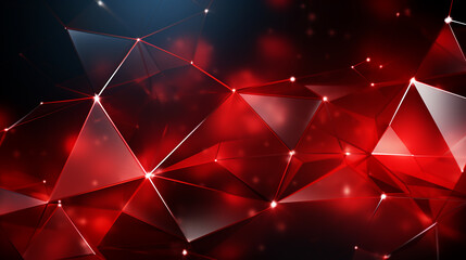 Wall Mural - Light Red polygonal background. Creative illustration in halftone style with gradient.