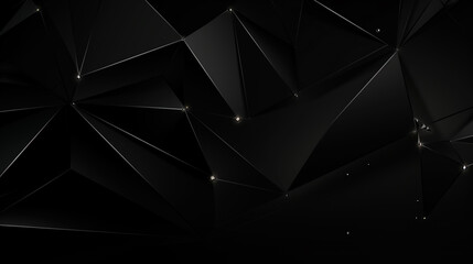 Wall Mural - abstract polygonal space low poly dark background with connecting dots and lines.