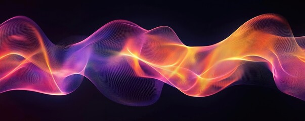 Wall Mural - vibrant color art abstract background idea. colorful abstract waves of light forming a stunning visu