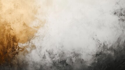 Leinwandbilder - Soft pastel gray and amber mist enveloping a serene landscape at twilight