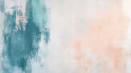 Aufkleber - Textured soft white canvas with faint pencil strokes showcasing muted blue and peach tones in an artistic composition