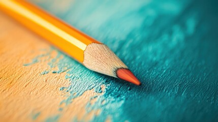 Poster - Soft pencil strokes creating a beautiful gradient on textured paper in a serene workspace