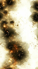 Wall Mural - seamless a vivid abstract background with swirling gold and black patterns, evoking a cosmic feel am